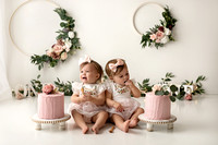 Tawny Cochrum | Maisey and Melody | One Year Cake Smash | Floral | May 2023